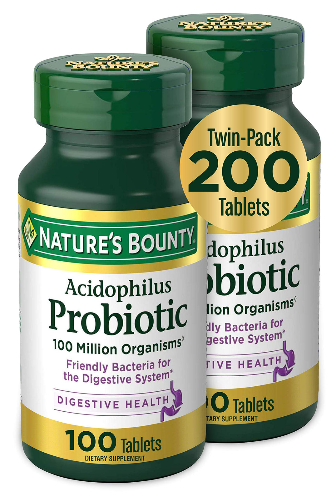 Nature's Bounty Acidophilus Probiotic, Daily Probiotic Supplement