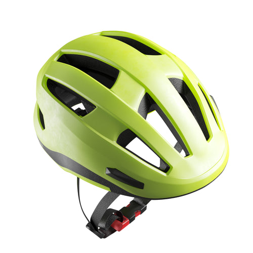 Kask na rower miejski Btwin 500 FLUO